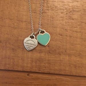 Blue Tiffany’s heart necklace